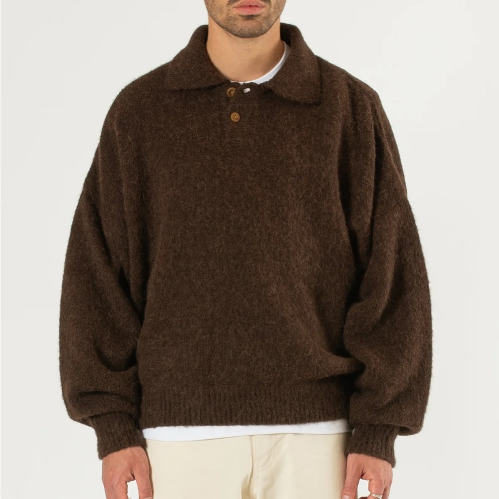 estudio niksen Alpaca Polo Sweater